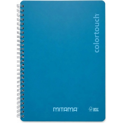 MITAMA Spirálový sešit i Note 18 5x24 linkovaný cyan