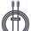Baseus Flash USB4 USB-C to USB-C Fast Charging Cable 240W - здрав USB4 кабел с въжена оплетка за устройства с USB-C порт (100 см) (черен)