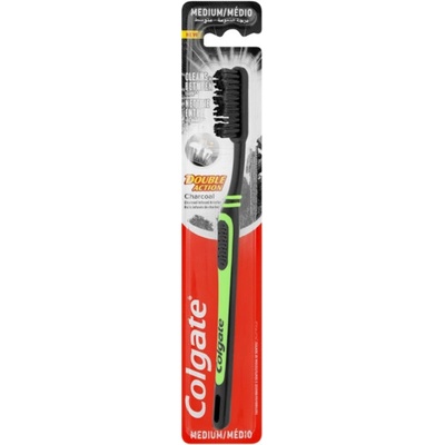 Colgate Double Action Charcoal střední 1ks