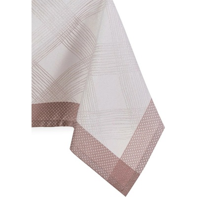 AmeliaHome Ubrus MILLUZA krémová metalizovaná klasický motiv 140x300cm