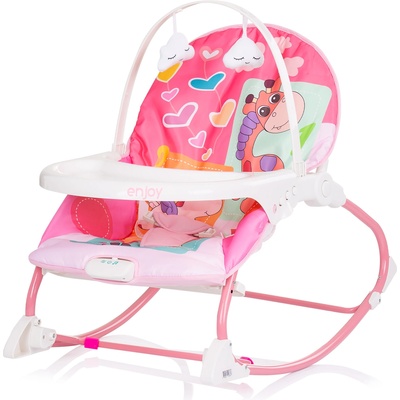 Chipolino Музикален шезлонг "Енджой"розов (shenj02103pi)