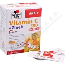 Doppel Herz Vitamin C 500 + Zinok Direct 20 sáčků