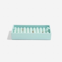 Stackers přihrádka na prstýnky Mint Ring Roll tyrkysová
