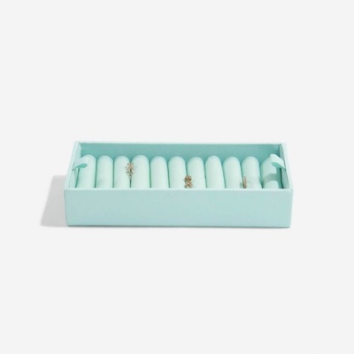 Stackers přihrádka na prstýnky Mint Ring Roll tyrkysová
