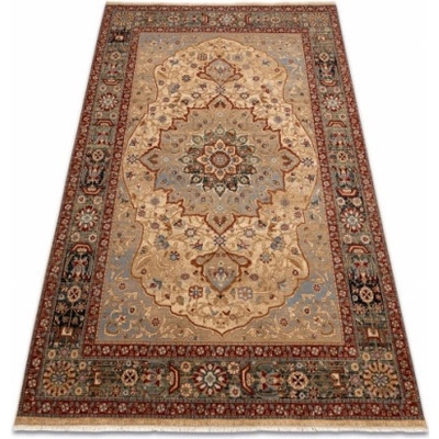 Nej-koberce Keshan Rozeta orientální 7519/53555 béž / granát