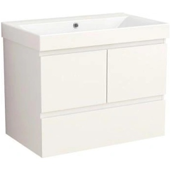 Inter Ceramic Конзолен PVC шкаф AMBROGIO-75 9048-75W+УМИВ. 5953W-76CM, Inter Ceramic, 61.5х75.5х46см (9048-75W+УМИВ. 5953W-76CM)