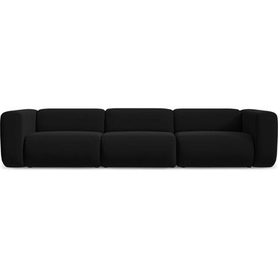 makamii Черен кадифен диван 319 cm Ekahi - Makamii (EKAHI_4S_3_P1_C30)
