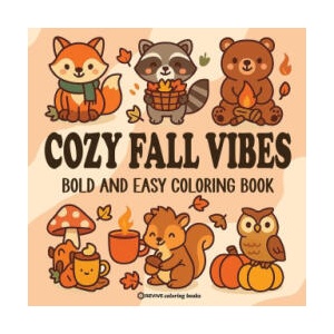 Bold & Easy Cozy Fall Vibes Coloring Book | Revive Coloring Books (2025)