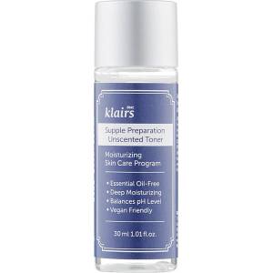 Dear, Klairs Supple Preparation Unscented Toner MINI - Хидратиращ тоник без аромат MINI 30мл