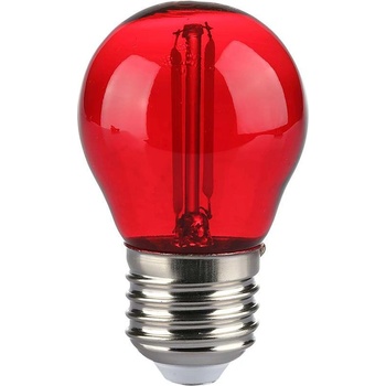 V-TAC LED Крушка 2W Filament E27 G45 Червена - 217413 (217413)