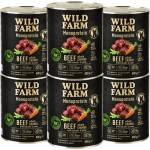 WILD FARM Монопротеинова говежда храна 6x800 г хипоалергенна храна за кучета
