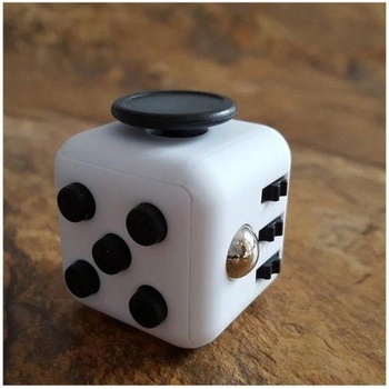 Fidget Cube antistresová kostka Šedo červený