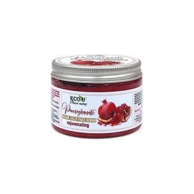 Eco-U omlazující pleťový peeling s cukrovým želé a granátovým jablkem 140 g