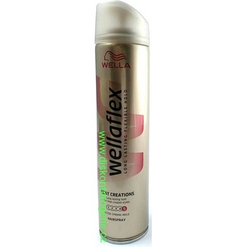 Wellaflex Heat Creations lak na vlasy pre ultra silné spevnenie stupeň č.5 250 ml