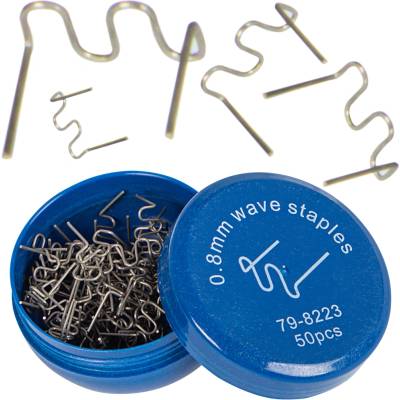 50x SVORKY DO ZVÁRAČKY PLASTOV ZVÁRACIE SVORKY VLNY SPONKY 0,8mm
