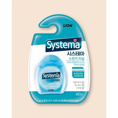 Lion Systema Sponge Dental Floss Blue 40 m