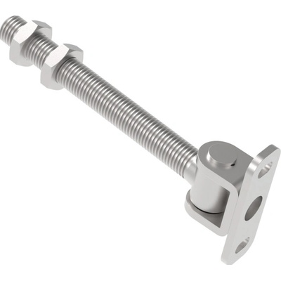 Umakov Záves nastaviteľný dlhý s kotviacou prírubou, INOX, M16 D8/67F-M16