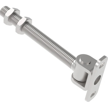 Umakov Záves nastaviteľný dlhý s kotviacou prírubou, INOX, M16 D8/67F-M16