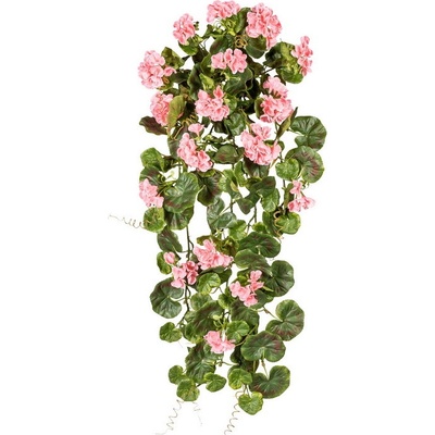 Umělá květina Geránium popínavé růžové venkovní, 80cm