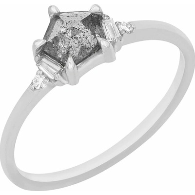 Eppi Salt and pepper diamant v dokonalom zlatom prsteni Matis R42314