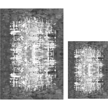 Mila Home Бели/сиви килими за баня в комплект 2 бр. 60x100 cm Modern - Mila Home (HKG-NEWBNY-81)