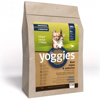 Yoggies MINI Kozie mäso&zelenina hypoalergénne lisované za studena s probiotikami 2 kg