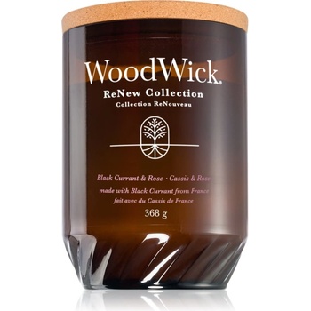 WoodWick Renew Black Currant & Rose ароматна свещ 368 гр