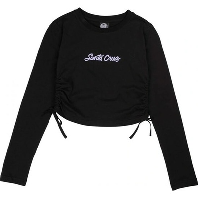 SANTA CRUZ Love Script Strip Tie LS Top Black
