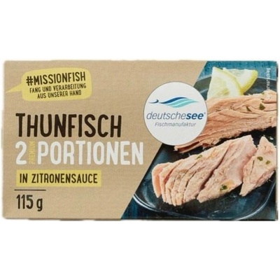 Deutsche See Tuňákové filety v citronové omáčce 115 g