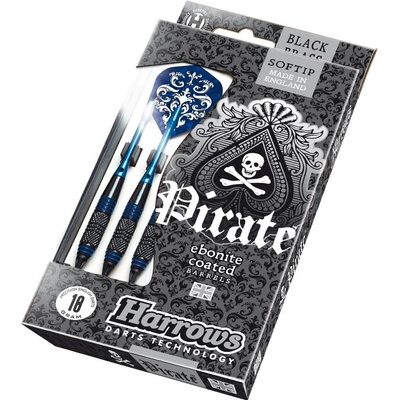 Šípky Harrows Pirate soft modrá 18g