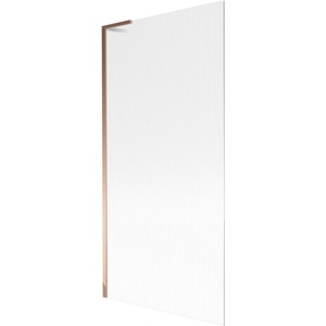 Mexen Next L параван за вана 1-крилов 90 x 150 cm, райета, розово злато - 895-090-000-03-09-60 (895-090-000-03-09-60)