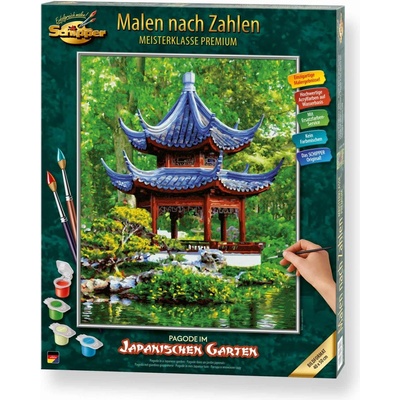 Schipper Комплект за рисуване по номера Schipper - Пагода в японска градина (609130850)
