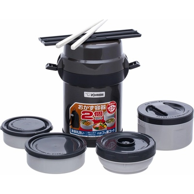 Zojirushi SL JAF14 HG Termoska jídelní 4dílná šedá 1,23 l