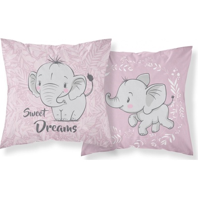 Detexpol Slon baby ružový 40 x 40 cm