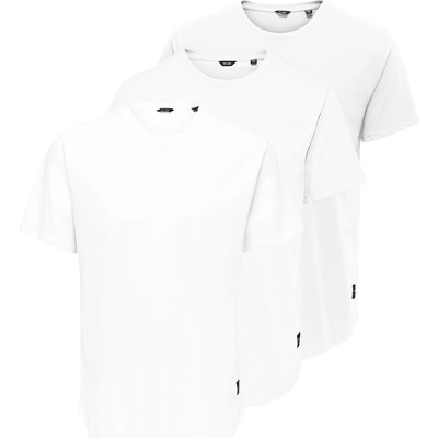 Only & Sons Тениска 'Matt' бяло, размер XL