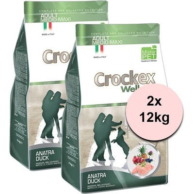 Crockex Wellness Adult Duck & Rice 2 x 12 kg