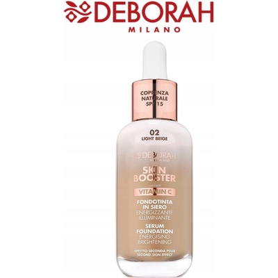 Deborah Milano skin booster serum make-up 02 Light Beige 30 ml