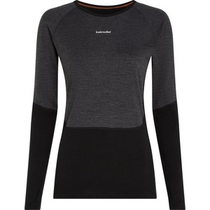 Icebreaker Дамско мериносово термобельо Icebreaker Women's Merino 200 Oasis+ L/S Crewe Merino base layer - Black / Jet Heather / Undyed / Cb - размер XL (115-2822-0115)