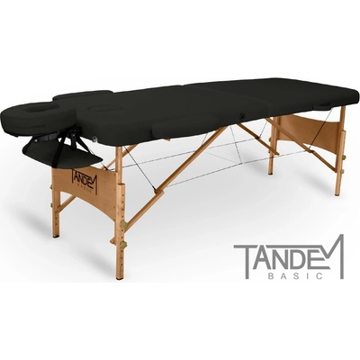 Tandem Basic-2 skládací masážní lehátko černá 195 x 70 cm 13,1 kg – Zboží Dáma