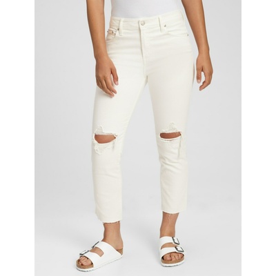 GAP Дънки Mid Rise Slim Boyfriend Destructed Universal GAP GAP | Byal | ЖЕНИ | 31/32