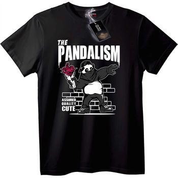 NOONEBRAND Тениска Панда Вандализъм - 2XL, Black