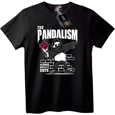 NOONEBRAND Тениска Панда Вандализъм - 2XL, Black