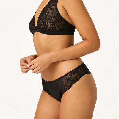 Modibodi menštruačné tangá Camille Thong Light Noir Black