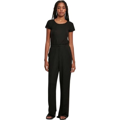 Urban classics Гащеризон Urban classics Wide short sleeve jumpsuit - Black (Black)
