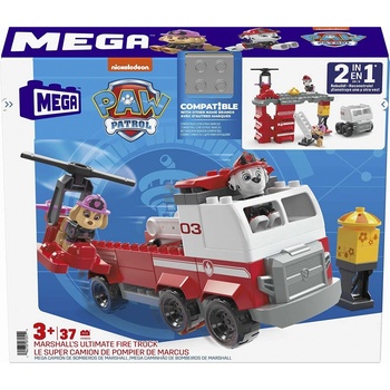 Mega Bloks Paw Patrol Hasičský vůz 37 ks