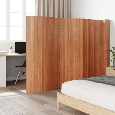 vidaXL Paraván 165 x 800 cm bambus 377016 Hnědá