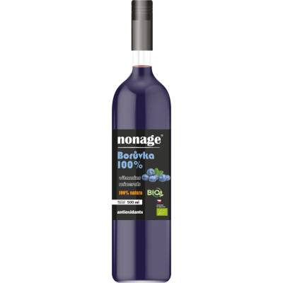 Nonage Čučoriedka 100% Juice BIO PREMIUM 0,5 l