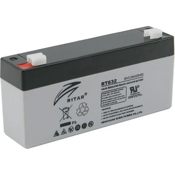 Image 1 of Ritar Оловна батерия RITAR, (RT632) AGM, 6V, 3.2Ah, 134 /34 /60 mm, Терминал1 (RITAR-RT632)