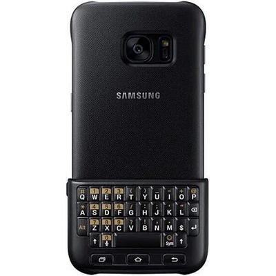 Samsung Keyboard Cover QWERTZ EJ-CG935U - поликарбонатов кейс и клавиатура за Samsung Galaxy S7 Edge SM-G935 (черен)