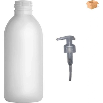 Tera plastová lahvička bílá s transparentní pumpičkou 250 ml 180 ks